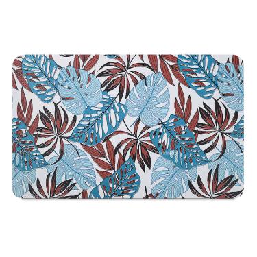 Imagem de 12 Jogo Americano Tropical Az Impermeável Pvc 12 Lugares