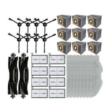 Imagem de Compatible With Eufy X8 Pro Robot Vacuum Cleaner Parts Main Side Brush Hepa Filter Mop Cloth Rag Dust Bag Accessories Replacement Spare Part(Set-1)