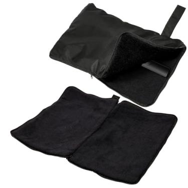 Imagem de Bolsa de toalha embutida com 2 peças, bolsa de toalha com design de zíper Oxford impermeável e lavável, organizador de roupa de banho portátil para roupas molhadas, natação, academia, piscina, praia