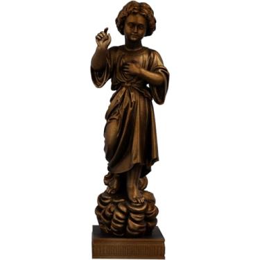 Imagem de Estátua Jesus Cristo Menino - Imagem Religiosa (Cor Cobre Antigo)