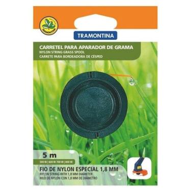 Imagem de Carretel 1 Fio De Nylon 1,8 Mm Tramontina Para Aparador De Grama Com 5