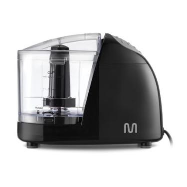 Imagem de Mini Processador de Alimentos Jarra de 350ml c/ Lâminas Inox e Trava de Segurança 220v-100w Preto Multi - CE077 CE077