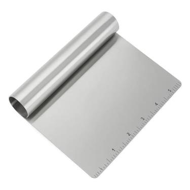 Imagem de 2X Espátula Cortador Massas Legumes Pães Biscoito Inox Luxo
