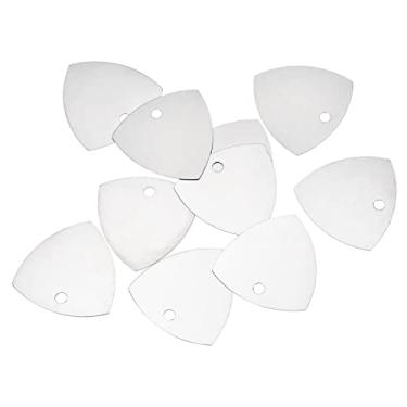 Imagem de Ferramentas de abertura para telefone, metal, 10 peças, prata, 0,3 mm de espessura, para celular, PC, tablet, laptop, reparo de tela LCD, palhetas de guitarra