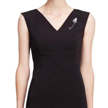 Imagem de Broche clássico mini broche prata emblemas vestuário botões broche cardigã para homens camisa crachá lapela clipes para presente de aniversário de casamento, One Size, Aço inoxidável, Sem Pedra