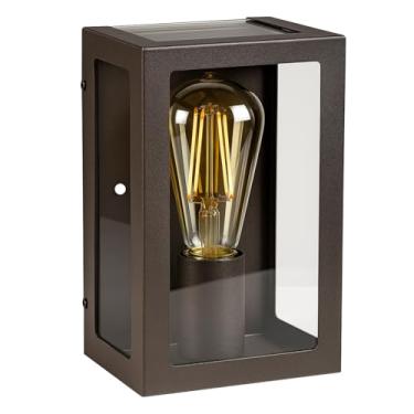 Imagem de Arandela Retro 5 Vidros Externa Luminária Vintage em Alumínio MF111 (Marrom)