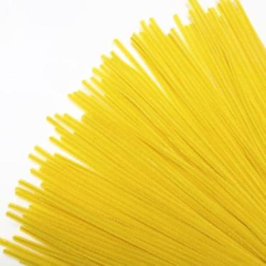 Imagem de Limpadores de cachimbo amarelos, 100 peças, limpadores de cachimbo para artesanato, hastes de chenille para projetos de decoração DIY, LCS.