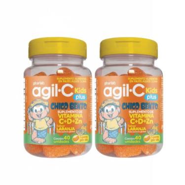 Imagem de Kit C2 Agil C Plus Goma Pastilha Pote C40 - Phalarb - PHARLAB