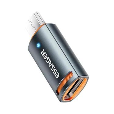 Imagem de Adaptador OTG Tipo-C Para USB Micro Fêmea Essager Conversor USB3.0 OTG