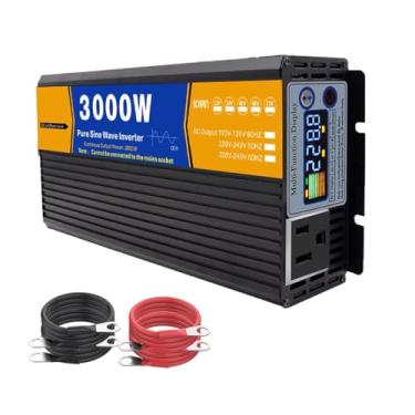 Imagem de Inversor de Potência de Onda Senoidal Pura de 3000W, Conversor de 12 V 24 V 48 V 60 V 72 V CC para 120 V/240 V CA, Inversor Solar para Caminhão, Casa, Trailer,Dc 48v,AC 110V