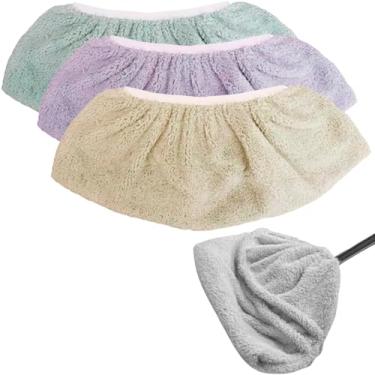 Imagem de Kit com 3 Panos Multiuso Pano De Chão em Microfibra para Vassouras Esfregão ou Rodo Com Elástico