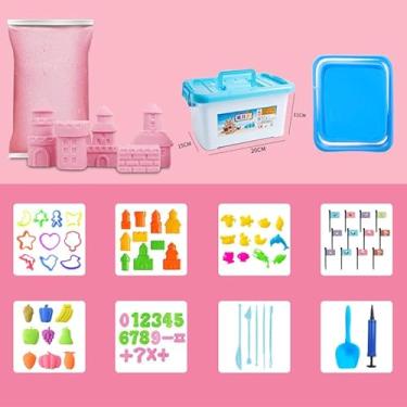 Imagem de Generic Conjunto de Brinquedos Infantis, Quartzo, Habilidades Educacionais Práticas, Moldes, Brinquedo de Mesa para Crianças, Ideal para Uso Doméstico, Feito Com Materiais Seguros (Acessórios Rosa 39)