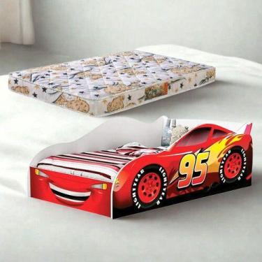 Imagem de Cama Carro Infantil com Colchão D18 150 Mini Cama Meninos - B&A BENTO,