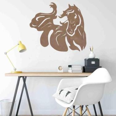 Imagem de Quadro Decorativo Adorno Cavalo 3Mm Vado - Mdf - Decoarts
