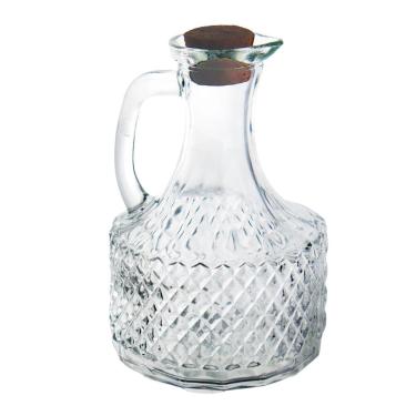 Imagem de Galheteiro de Vidro  370ml Tampa de Rolha - Tudo em Caixa