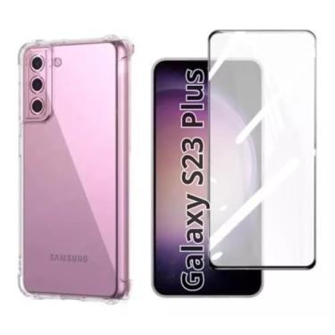 Imagem de Capa Capinha Case + Película de Cerâmica para Samsung Galaxy S23 Plus