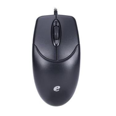 Imagem de Mouse Óptico com Fio para Computador, Cor Preta, Mouses de Computador Conexão USB