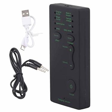 Imagem de Dispositivo de Transmissão de Placa de Som Portátil para Trocador de Voz para Celular e Computador Mini Trocador de Som para Entretenimento Com 7 Mudanças de Voz Diferentes
