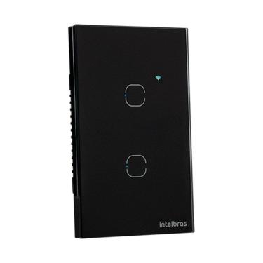 Imagem de Interruptor Smart Wi-Fi Touch 2 Preto Mis 1002 4850060