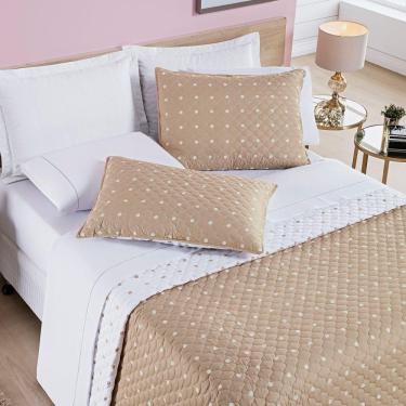 Imagem de Cobre Leito Solteiro Balls Micropercal 200fios 2pç Caqui