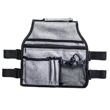 Imagem de Bolsa de armazenamento lateral para cadeira de rodas - Bolsa de rolo de pano Oxford para scooters e cadeiras de rodas de mobilidade. Organizador facilmente acessível para itens essenciais diários.