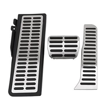 Imagem de GYJY Capa de pedal capas de pedal de carro capas de pedal de embreagem capas de pedal de descanso pedal de freio capas de pedal automáticas, para LHD VW Golf MK6 Jetta MK5 Scirocco Octavia