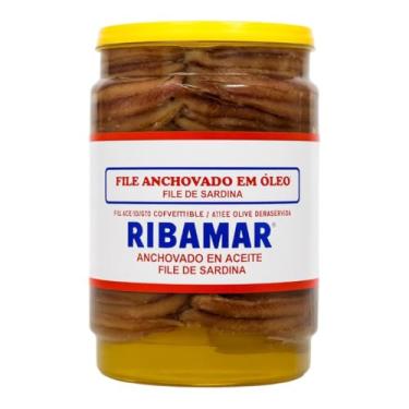 Imagem de Filé De Sardinha Anchovada Ribamar Balde 2,6 Kg (dren.1.8kg)