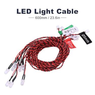 Imagem de aqxreight Kit de de Iluminação de 8 LED Luzes Piscantes de Simulação para Helicóptero de Avião RC Luzes Vermelhas Esquerdas 1 Peça Asa Inclui Etc Helicóptero de Avião Brancas RC Engrenagem Luz