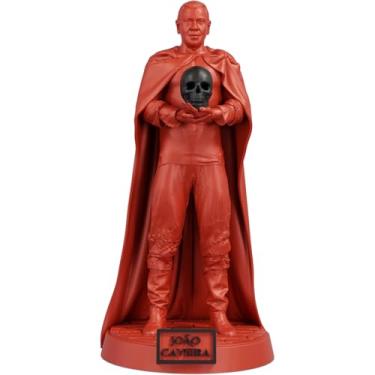 Imagem de Estátua Exu João Caveira Imagem Umbanda Candomblé (Cor Sanguis Obscurus)