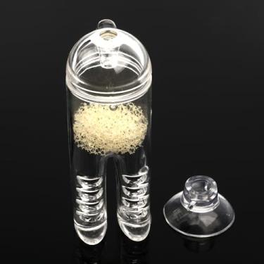 Imagem de 1 pacote com calça de armadilha planaria para aquário caracol sanguessuga de vidro transparente formato para camarão vermelho cristal anão camarão cereja (vertical ou horizontal)