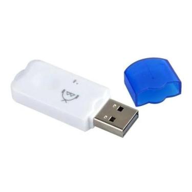 Imagem de Receptor Bluetooth Com Microfone Usb Adaptador Música Carro - Js Techn