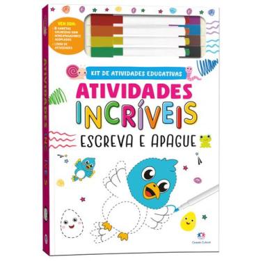 Imagem de Livro - Atividades incríveis - Kit escreva e apague