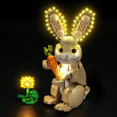Imagem de BrickBling Apenas luz LED, compatível com Lego Creator 3 em 1 Cute Bunny 31162 - Apenas luzes, não vem com modelo