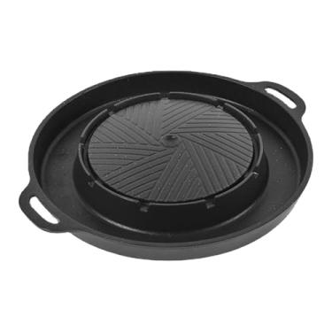 Imagem de Fxzqgnh Panela Elétrica com Grelha, Churrasco Coreano, Chapa para Shabu-shabu, Frigideira, Panela 2 em 1, Grelha para Churrasco, Panela Elétrica para Cozinhar, Profundidade Interna