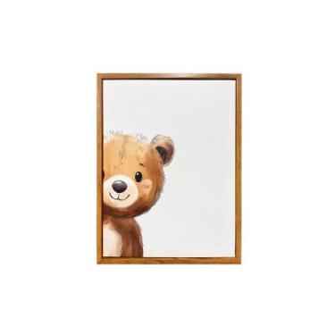 Imagem de Quadro Decorativo Laço Bebê 40x30 cm - LACO BEBE, 30X40, URSO A ESQUER