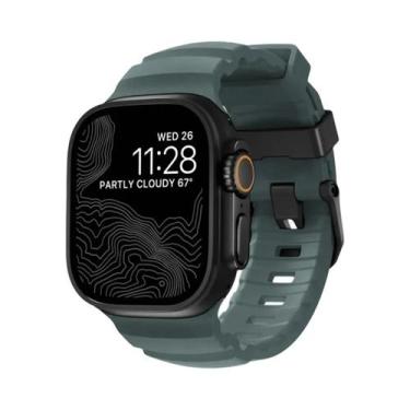 Imagem de Pulseira Esportiva De Silicone Para iWatch Ultra2 Apple Watch 46mm 49m