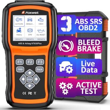 Imagem de FOXWELL NT630 Plus OBD2 Scanner com ABS e SRS, ferramenta de escaneamento automático ABS 2025 Freio SRS Scanner de dados ao vivo, ferramenta de diagnóstico de leitor de código de carro, scanner