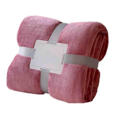 Imagem de Cobertor de lã com peso e mantas fofas femininas masculinas para cama adulto casal solteiro para sofá grosso e quente macio confortável para inverno outono lavável na máquina (roxo A, 152 x 201 cm)