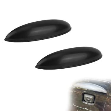 Imagem de 2pcs Tampa Protetora Câmera Traseira, Acessórios Externos Carro para Câmera Visão Traseira Adesivos Protetores Contra Chuva para Bloquear a Água da Chuva e Visão de Ré Mais Clara (Preto)