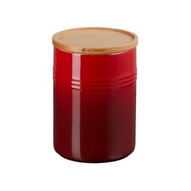 Imagem de POTE LE CREUSET EM CERÂMICA COM TAMPA DE MADEIRA 1,9 LITROS