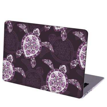 Imagem de Compatível com MacBook Air 13 polegadas Retina Display com Touch ID, capa rígida com capa de teclado e protetor de tela (M1 A2337 A2179 A1932, versão 2018-2020) - Tartarugas marinhas MD4777