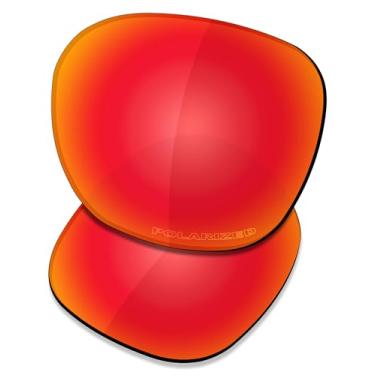 Imagem de SAUCER Lentes de reposição premium para óculos de sol Oakley Manorburn OO9479 High Defense - vermelho fogo polarizado