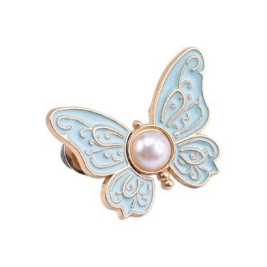 Imagem de Aperto de cintura para calças de borboleta, botões de jeans de borboleta destacáveis, fecho de cintura para jeans soltos, clipes ajustáveis, suprimentos para vestidos de saias de jeans soltos, sem