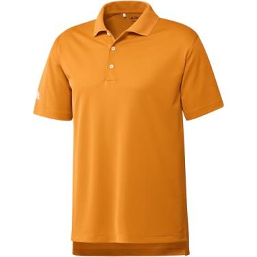 Imagem de adidas Golf Men's ClimaLite Basic Short-Sleeve Polo, Light Orange, XX-Large
