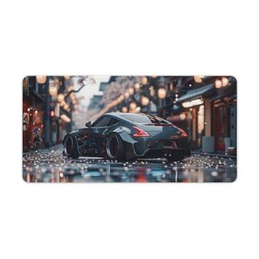 Imagem de FoRes JDM Car 370z Japanese Street Static Large Gaming Mouse Pads antiderrapante base de borracha tapete de mesa laptop acessórios de computador suprimentos bloco de escrita para escritório casa 30 x
