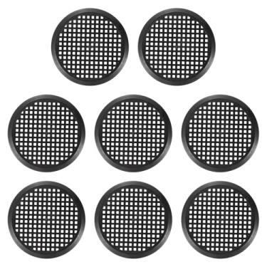 Imagem de PATIKIL Capa de ventilação redonda de 3 polegadas (90 mm), 8 peças de plástico circular Soffit capa de grade de ventilação para banheiro escritório casa cozinha, preto
