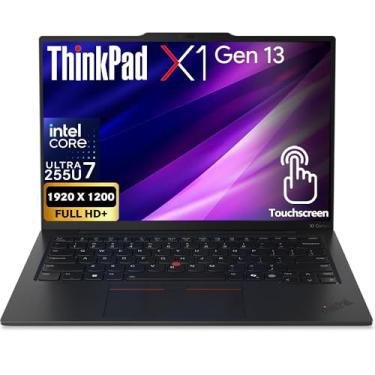 Imagem de Lenovo ThinkPad X1 Carbon Gen 13 AI Business Laptop, processador Intel Ultra 7 255U, tela sensível ao toque FHD de 14 polegadas, 32GB DDR5 RAM, 1TB NVMe, WiFi 6E + BT, RJ-45, teclado retroiluminado