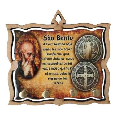 Imagem de Porta Chave Resinado - São Bento - SJO Artigos Religiosos