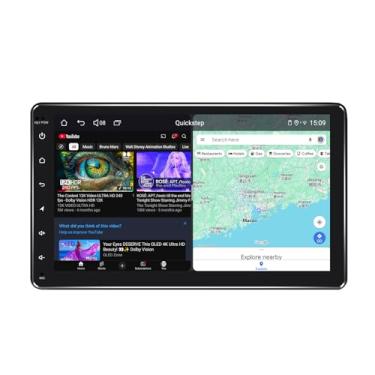 Imagem de JOYING Rádio automotivo Double Din 22.9 cm, tela sensível ao toque, Android 13, unidade de 4 GB + 64 GB com Android Auto/Carplay/Mirror Link/Bluetooth/AM/FM (JY-UT139N4)