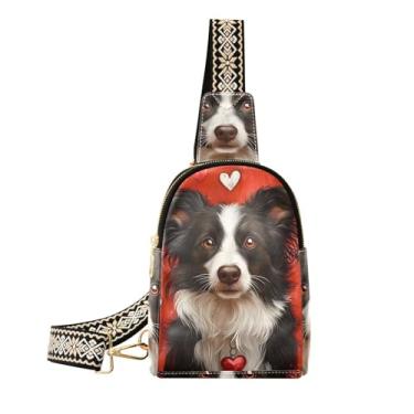 Imagem de CEBUGI Bolsa tiracolo feminina pequena para cães, de couro, pochete para trilhas, viagens ao ar livre